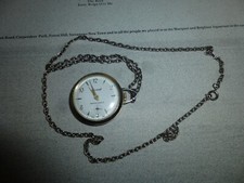 Vintage Marcel Swiss Made Pendant Watch  Chain, Unbreakable Main Spring Working