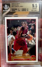 2003-04 Topps Rookie LeBRON James Collection Gold Foil BGS 9.5 Gem Mint SP HOf