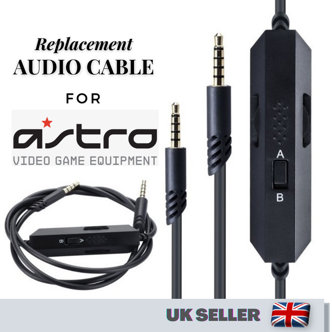 Replacement Gaming Headset Audio Cable With Mic For Astro