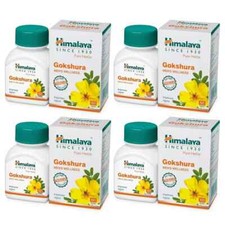 4 Packs X Best Himalaya GOKSHURA 60 Tabs Mens Wellness FREE SHIP