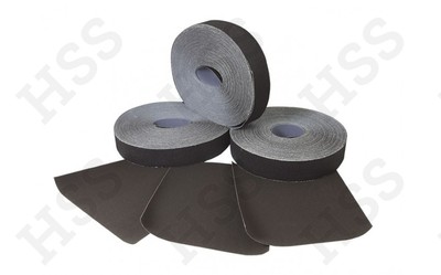 Abracs 25mm X 50m Roll Emery Cloth Sanding Roll – 5 Grits: 40, 60, 80, 120, 150