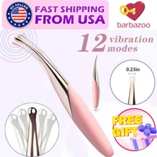 Rechargeable 12 Speed Handheld Massager Vibrator Female Wand Vibrating Massage