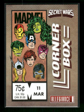 2024 Upper Deck Marvel Allegiance Secret Wars Card #CB-11 Corner Box March mn