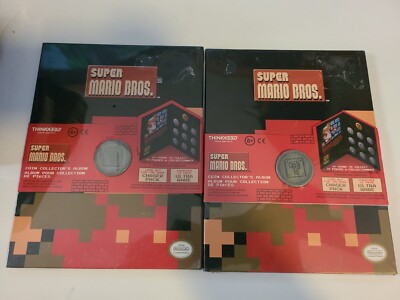 Super Mario Bros Coin Collector s Album Nintendo Brand New Sealed Lot of 2