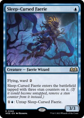 + Sleep-Cursed Faerie near mint englisch Wilds of Eldraine Rare MtG Magic +