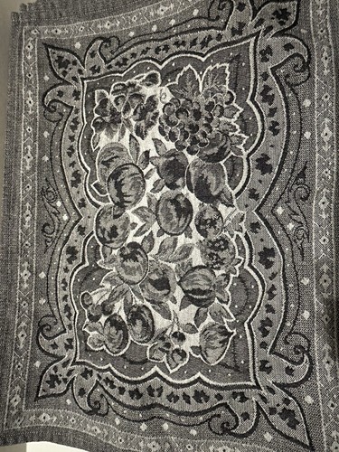 Primrose Border Le Jacquard Francais Placemats set of 12 Ebony fruit grapes - Picture 10 of 10