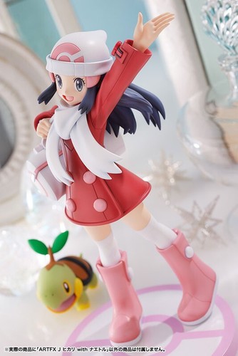 KOTOBUKIYA Artfx Jarno Pokemon Serie Amanecer Con Turtwig 1/8 Figura Japón - Imagen 17 de 20