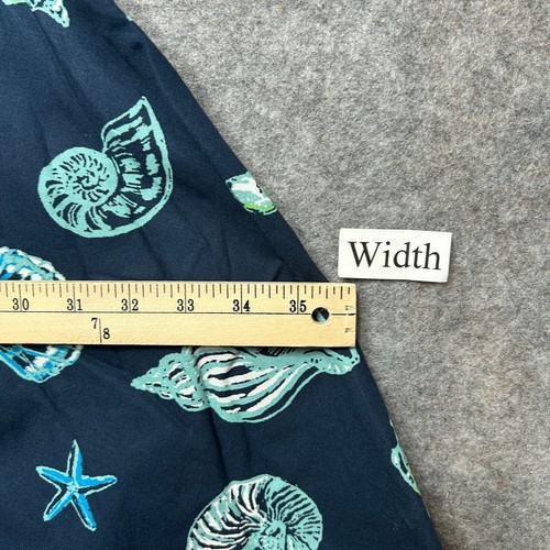 ModCloth Sun Dress Womens 2X Blue Sea Shells Beachy Fun Waving At The Waterfront - Picture 16 of 19