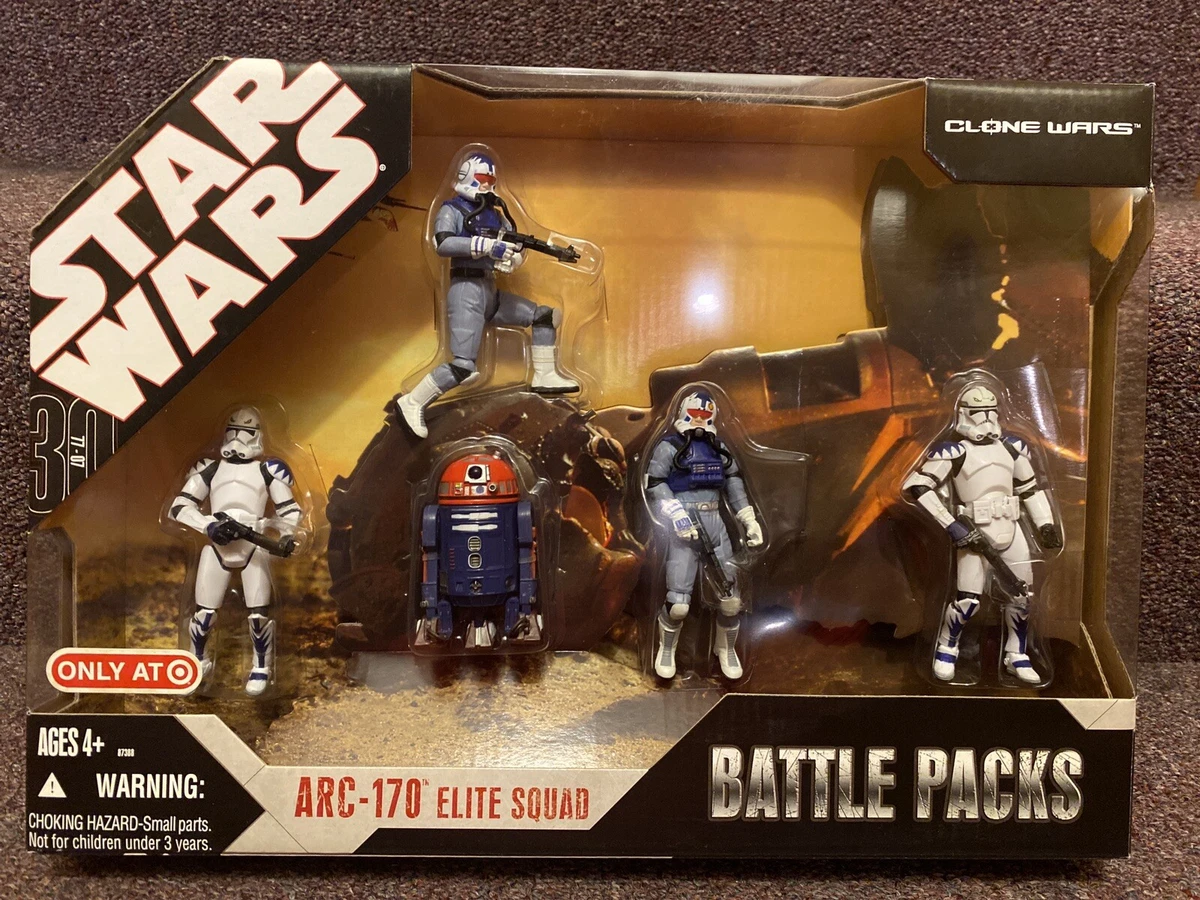 STAR WARS 30TH ANNIVERSARY ARC 170 Elite Squad BATTLE PACK FIGURES