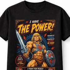 Image of He-Man Masters Of The Universe Retro Cartoon Unisex T-Shirt