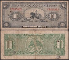 South Vietnam , 100 Dong, ND (1955), VF+ (multiple pinholes), P-8
