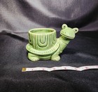 Cute Ceramic Glazed Turtle With Textured Shell-like Body Planter/Trinket Box — photo 1