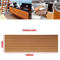 Teak Eva Schaum 6MM 240X90Cm Boot Yacht Bodenbelag-Matte Teppich Selbstklebend
