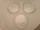 PYREX Clear Glass Baking Cake Dish 221 Vintage 8.5” Set Of 3