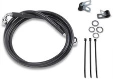 Drag Specialties Extended Stainless Steel Front Brake Line Kit 1741-2548