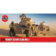 1:35 Scale Airfix Ferret Scout Car Mk.1 Plastic Model Kit A1386