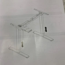 Flexispot Standing Desk Frame with Multi-Button Memory Controller White EN1W-V2