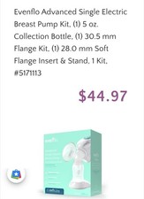Evenflo Feeding Advanced Single Electric Breast Pump 3045