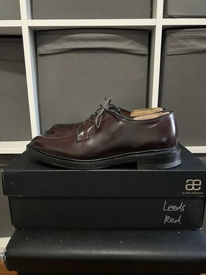 8.5D Leeds Burgundy Color 8 Shell Cordovan Allen Edmonds Nearly 