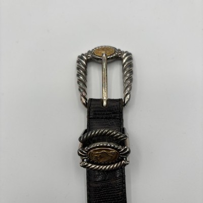 Vintage 1994 Brighton Leather Museum Collection Black Belt 