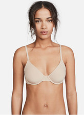 Natori 34D Minimal Demi Convertible T-Shirt Bra NWOT 711229 Cafe