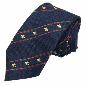 Yu Packet Gucci Cravate Rayure Abeille Soie Vêtements Homme Accessoires Aq11199