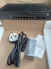 POE Switch . Level One GEP-1020 Switch 8 GE PoE Plus + 2GE SFP Switch