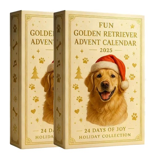 Fun Golden Retriever Advent Calendar 2025, Puppy-Themed Christmas Gifts Sets - Bild 9 von 11