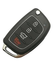 4 Buttons Flip Replacement Key Fob Shell fit ...