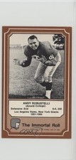 1975 Fleer Team Cloth Patch Stickers The Immortal Roll Andy Robustelli HOF 2g2