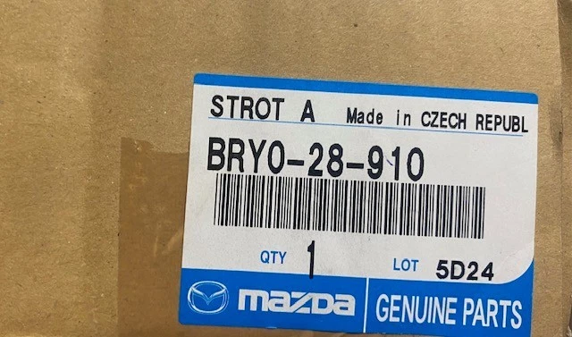 2004-2009 GENUINE MAZDA 3 SHOCK ABSORBER, NEW OEM PART, PART NUMBER BRY028910 - Image 4 of 4