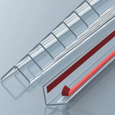 Wall Corner Protector - 8PCS, 31.5"x1.18" - Self Adhesive Clear Corner Protec...