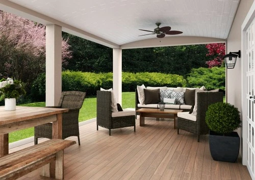 Hunter Fans - Bayview 54 Inch Ceiling Fan with Pull Chain-Provencal Gold Finish - Picture 2 of 4