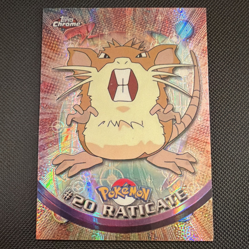 Topps Chrome Pokémon Raticate Spectra-Chrome Hologram #20 2000