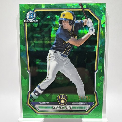 #ad BRADY EBEL 2026 BOWMAN CHROME SAPPHIRE GREEN REFRACTOR 31 99 #BCP 142 $39.99