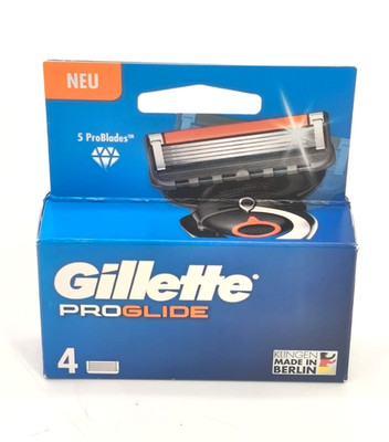 GILLETTE ProGlide Ersatzklingen Systemklingen 4er Pack Rasierklingen NEU & OVP