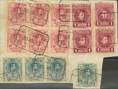 Galicia. Philately. Postage From Two Issues. CERTIFICATE