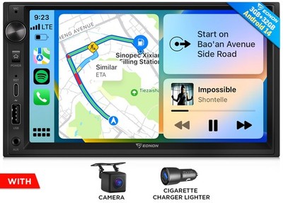 Eonon 7'' Touch Android 14 Autoradio 2 DIN GPS Navi WiFi Bluetooth Apple CarPlay