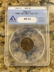 1909 VDB DD OBV FS-1101 Lincoln Wheat Cent - ANACS MS62 (#4049564)