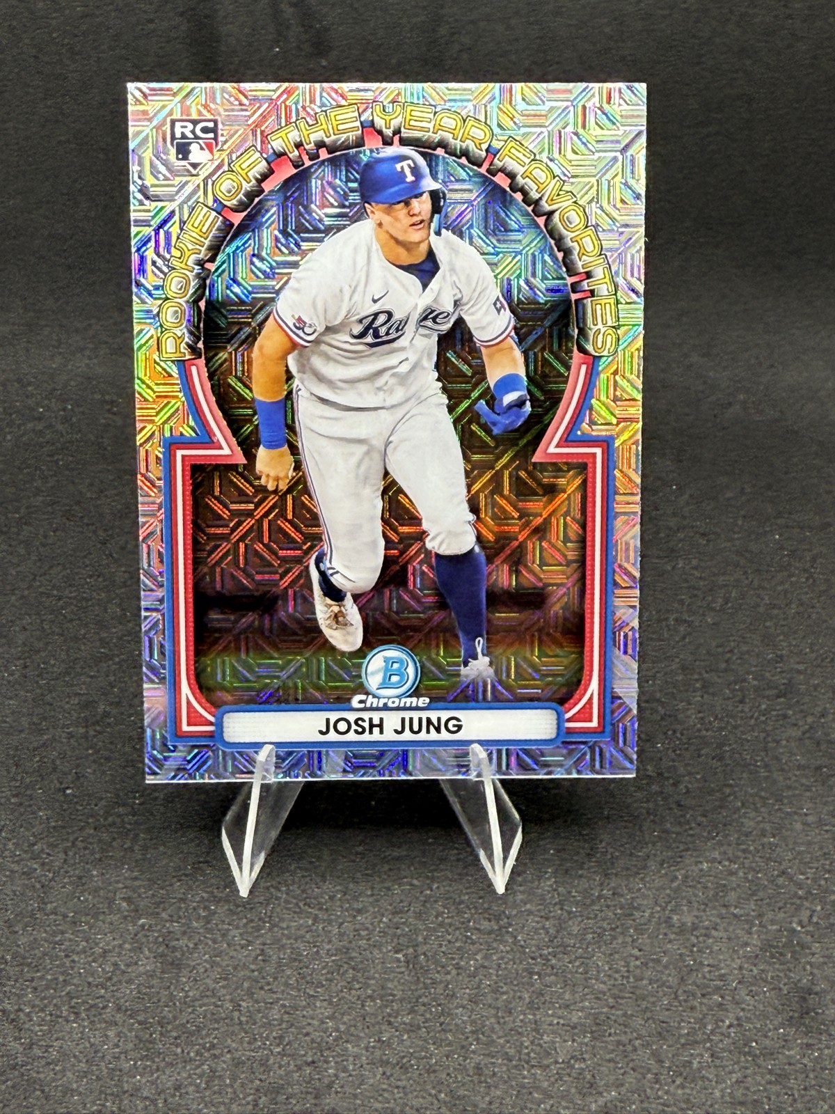 2023 Bowman - Rookie of the Year Favorites Josh Jung #ROYF-9 Mojo Refractor (RC)