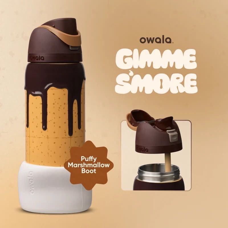 NEW  Special Edition Owala Color Drop “ Gimme S’more ” FreeSip 32 oz