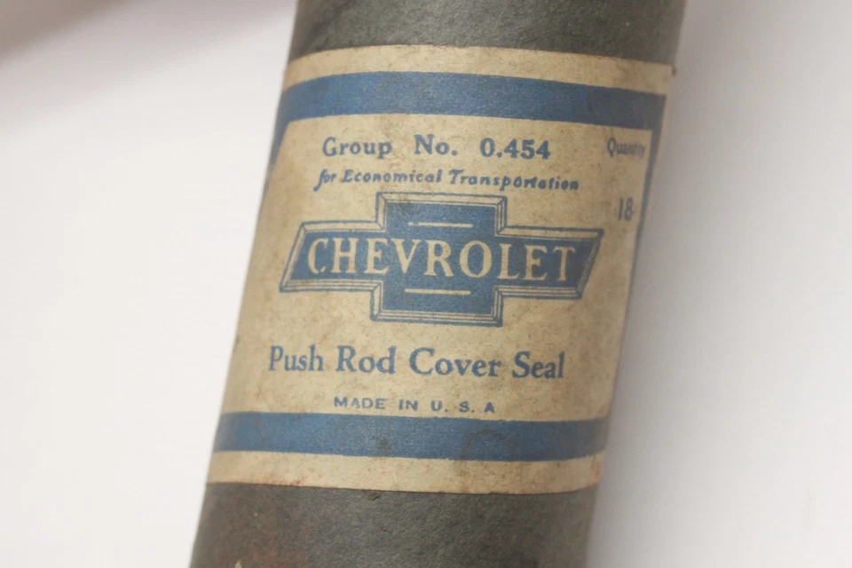Lote de 18 sellos de corcho de cubierta de varilla de empuje de válvula de motor Chevrolet 1933 1934 NOS 836994 Foto 2 de 4