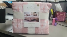Threshold Yarn Dye Ikat Duvet Cover and Sham Set Ivory/Mauve - King
