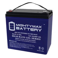12-Volt 55AH GEL Battery Replacement for Quantum QG Edge 2.0 Power Chair