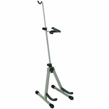 Adjustable Violin Viola Stand with Built-in Bow Holder for Home and School Use