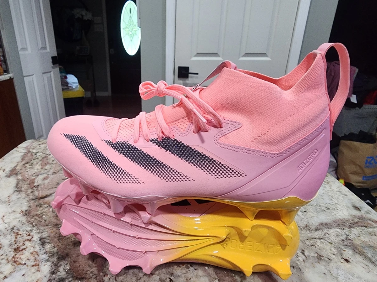 NEW Adidas Adizero Impact+ Football Cleats IF1567 Size 10 Pink Adidas Adizero Impact+ Football Cleats IF1567 | Mercari main image 2