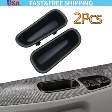 Pair Front Rh Lh Door Pull Handle Cup New For 1994-2001 Dodge Ram 1500 2500 3500