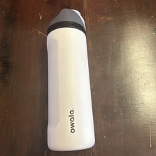 Owala 24 oz FreeSip Water Bottle White With Gray And Black Lid