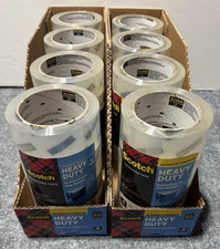 32 Rolls Scotch Heavy Duty Shipping Tape 8 - 4pks 1.88" x 54.6 yds, Clear, NEW