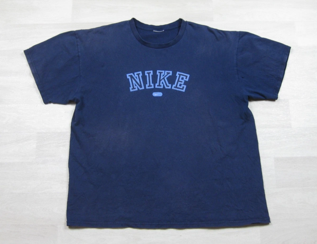 Nike Graphic Tee Blue Vintage T-Shirts for Men for sale | eBay